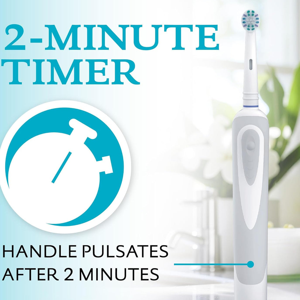 Rechargeable Toothbrush + Brush Heads, 1 Handle, 1 Charger, 4 EasyFlex Flossing Brush Heads